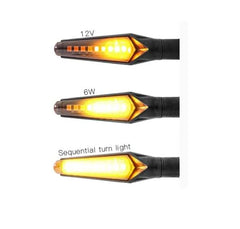 4X Universal Motorcycle Led Turn Signal Indicator Blinker Amber Lights Durable 6B93BC-57 [3]