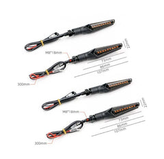 4X Universal Motorcycle Led Turn Signal Indicator Blinker Amber Lights Durable 6B93BC-57 [4]