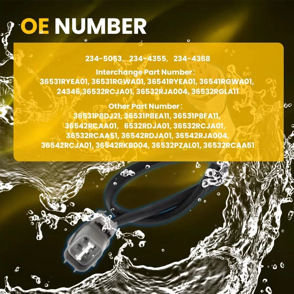 4X Upstream & Downstream Oxygen O2 Sensors For 2007-2010 Honda Odyssey 3.5L V6 A 6B93BC-57 [10]