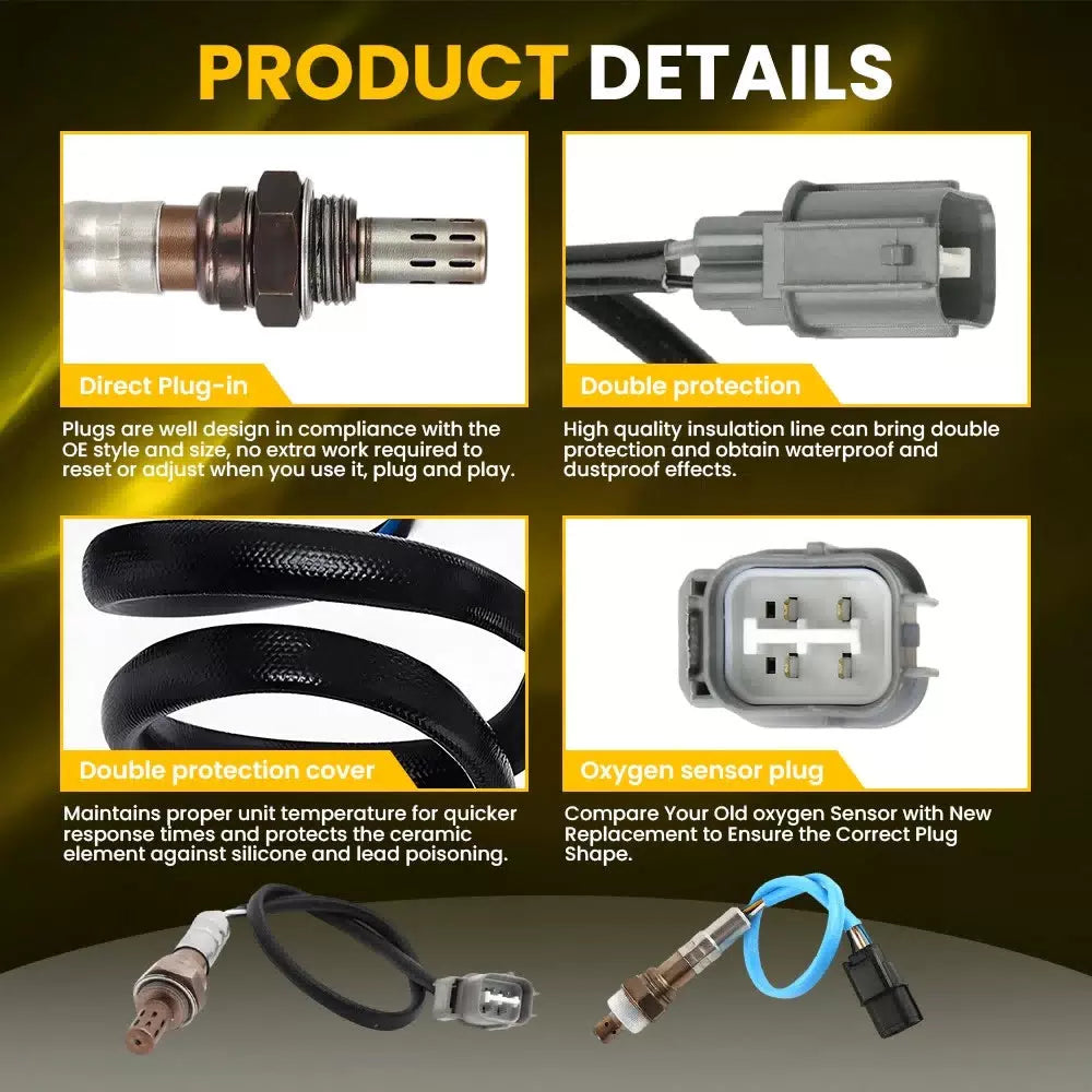 4X Upstream & Downstream Oxygen O2 Sensors For 2007-2010 Honda Odyssey 3.5L V6 A 6B93BC-57 [7]