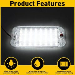 4 Pack 12V Led RV Ceiling Dome Light Interior LED Lighting for Trailer Camper RV 6B93BC-57 [3]