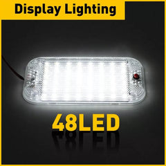 4 Pack 12V Led RV Ceiling Dome Light Interior LED Lighting for Trailer Camper RV 6B93BC-57 [4]