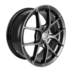 4 Pack Hyper Black 16x7 inch 5x100 PCD 38mm Offset Wheel Rim 6B93BC-57 [2]