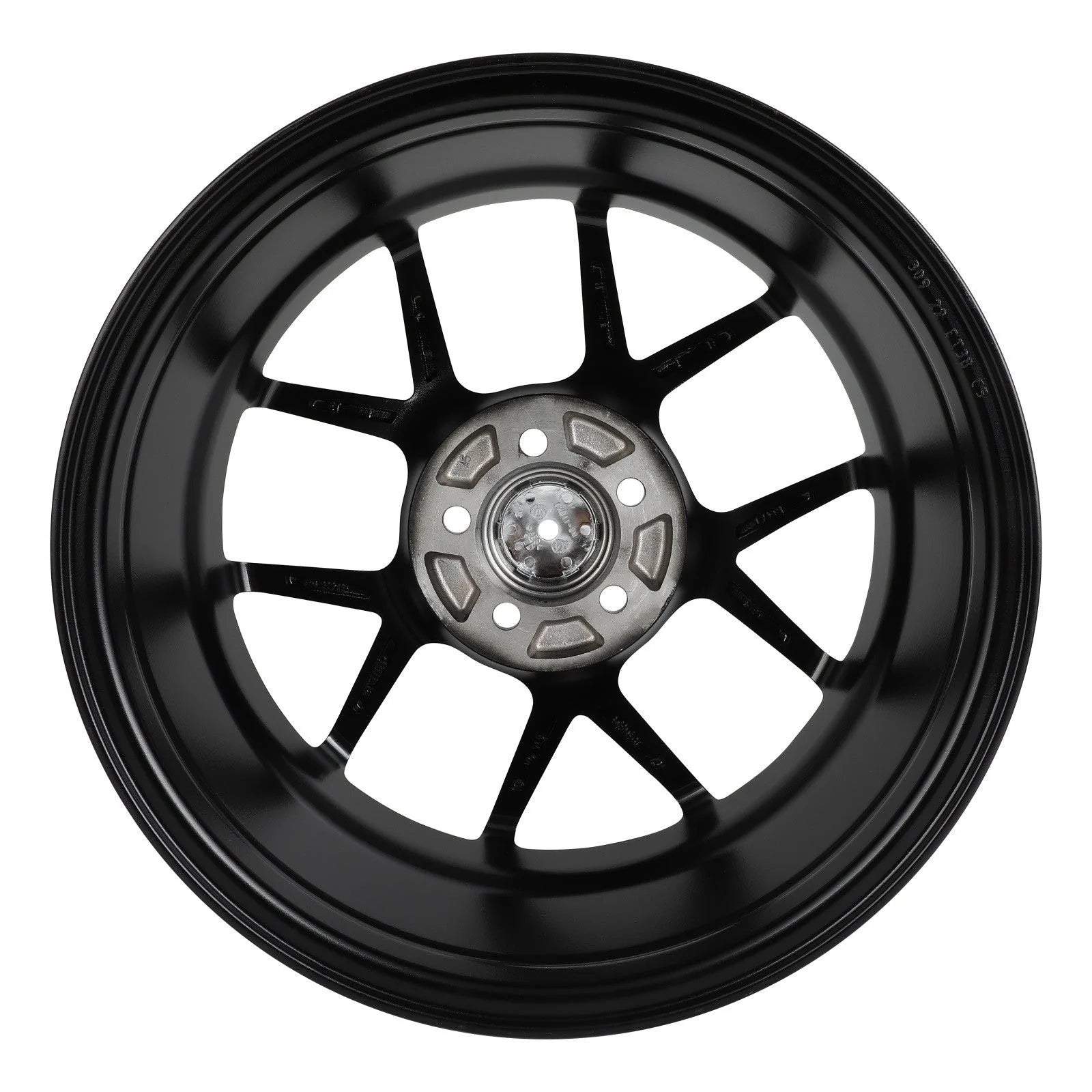 4 Pack Hyper Black 16x7 inch 5x100 PCD 38mm Offset Wheel Rim 6B93BC-57 [4]
