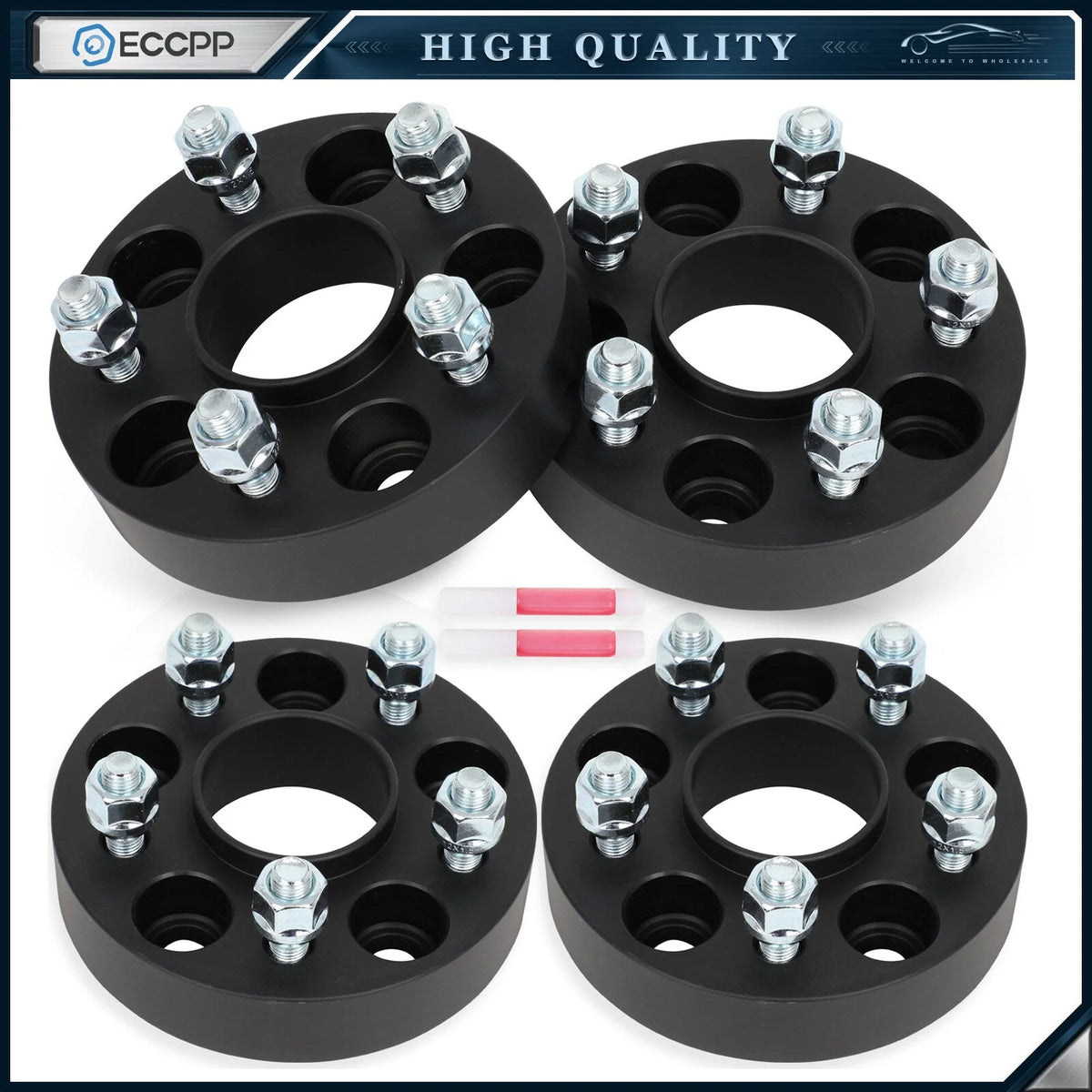 4 Pcs 1.25" 5x108 Hub Centric Wheel Spacers For Ford Bronco Sport Escape Focus 6B93BC-57 [1]