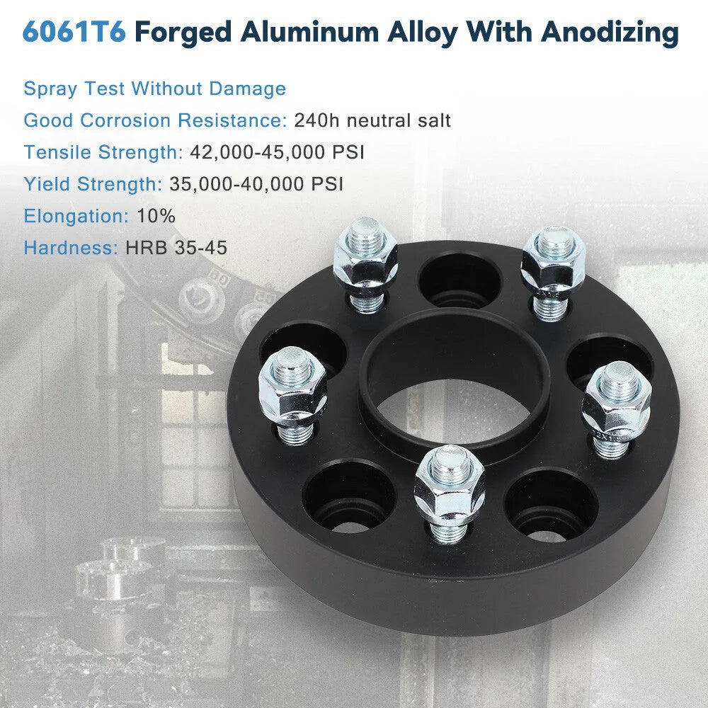 4 Pcs 1.25" 5x108 Hub Centric Wheel Spacers For Ford Bronco Sport Escape Focus 6B93BC-57 [6]