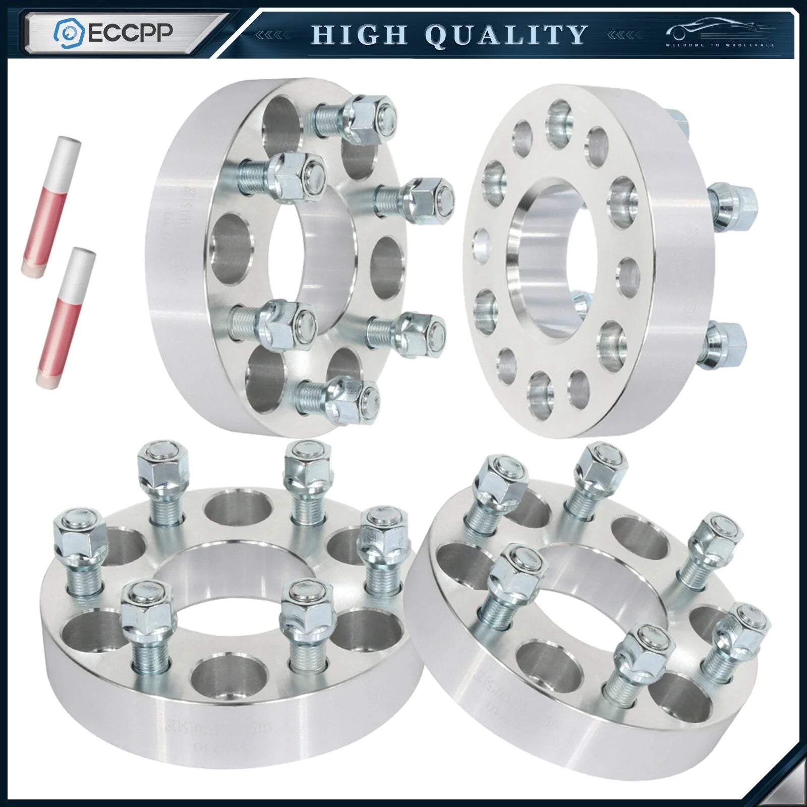 4 Pcs 1.25 inch 6x120 Wheel Spacers 14x1.5 For Chevrolet Colorado GMC Canyon 6B93BC-57 [1]