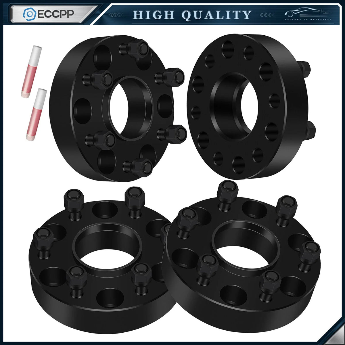 4 Pcs 1.5" 6x5.5 Hub Centric Wheel Spacers For Chevy Silverado Sierra 1500 Yukon 6B93BC-57 [1]