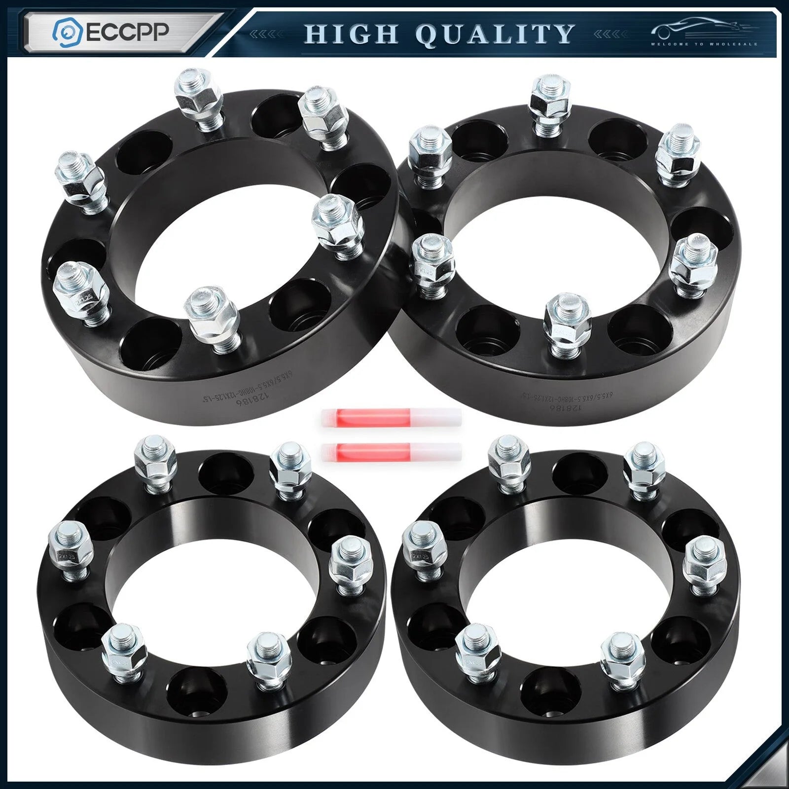 4 Pcs 1.5" 6x5.5 Wheel Spacers 12x1.25 For Nissan Titan Armada Frontier Pickup 6B93BC-57 [1]