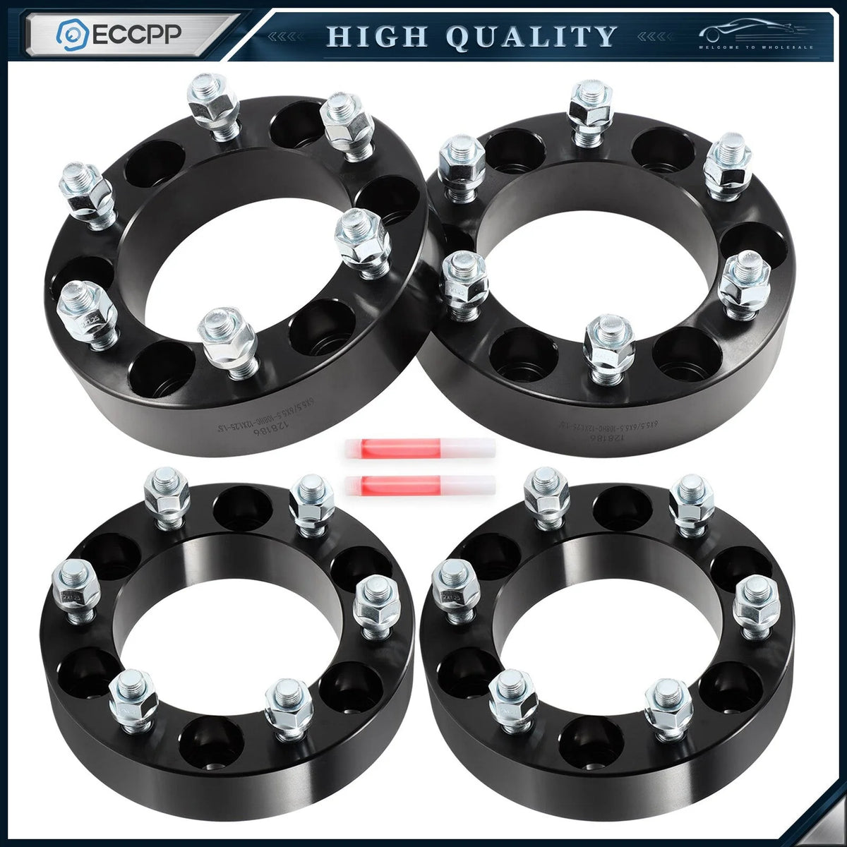 4 Pcs 1.5" 6x5.5 Wheel Spacers 12x1.25 For Nissan Titan Armada Frontier Pickup 6B93BC-57 [1]