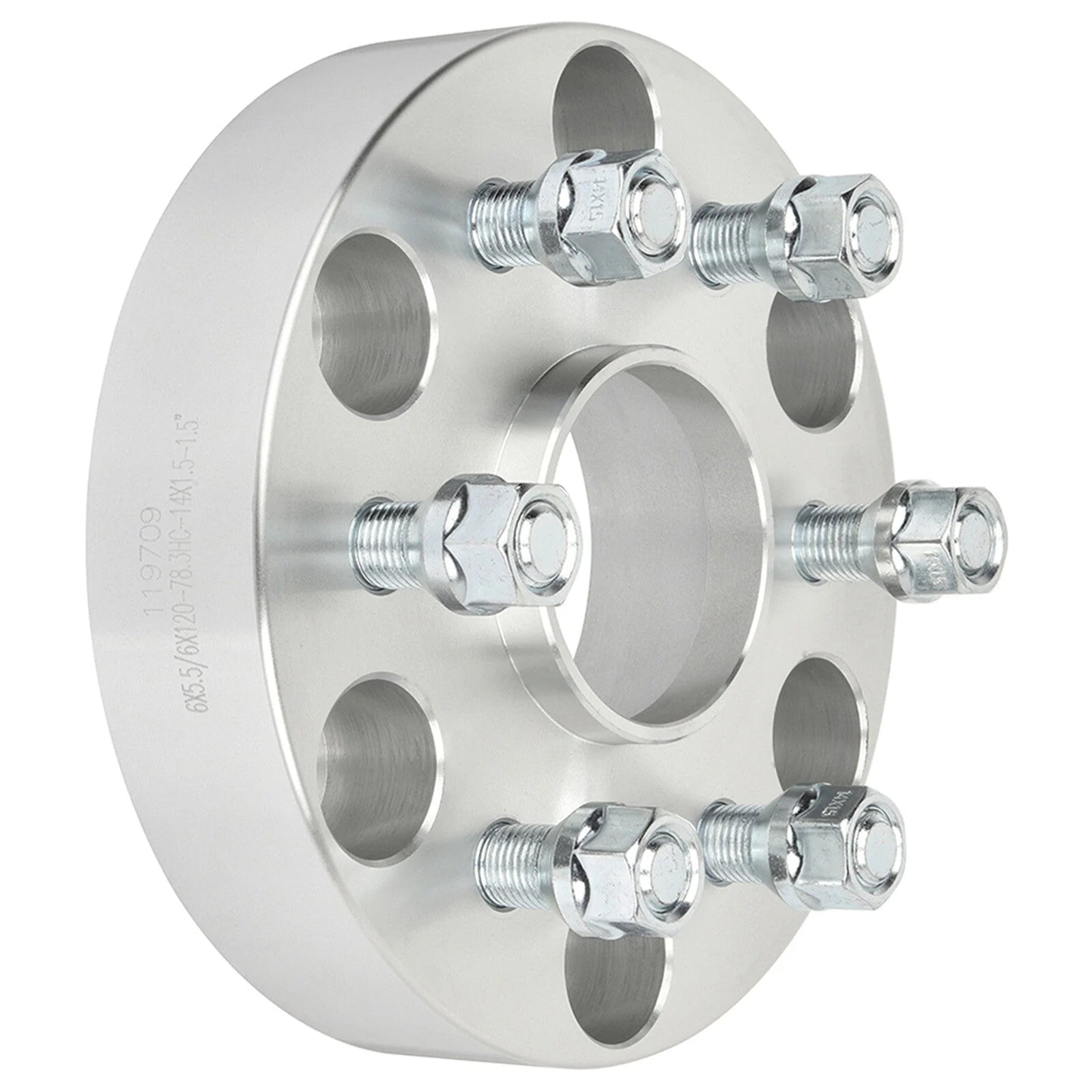 4 Pcs 1.5" 6x5.5 to 6x120 Conversion Wheel Adapters 14x1.5 For Chevy GMC 6 Lug 6B93BC-57 [10]