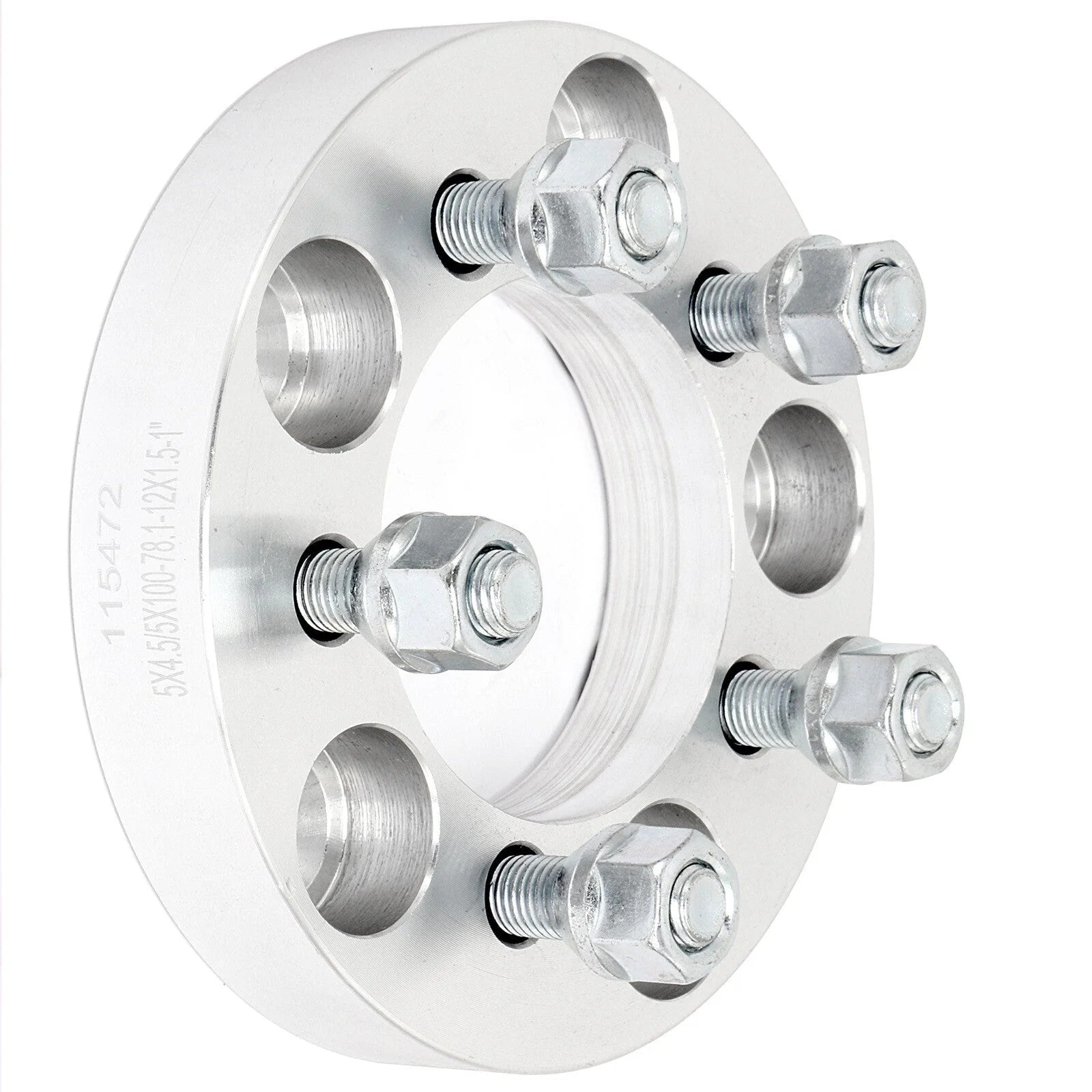 4 Pcs 1" 5x4.5 to 5x100 Wheel Adapters 12x1.5 For Toyota Honda 5x114.3 to 5x100 6B93BC-57 [10]