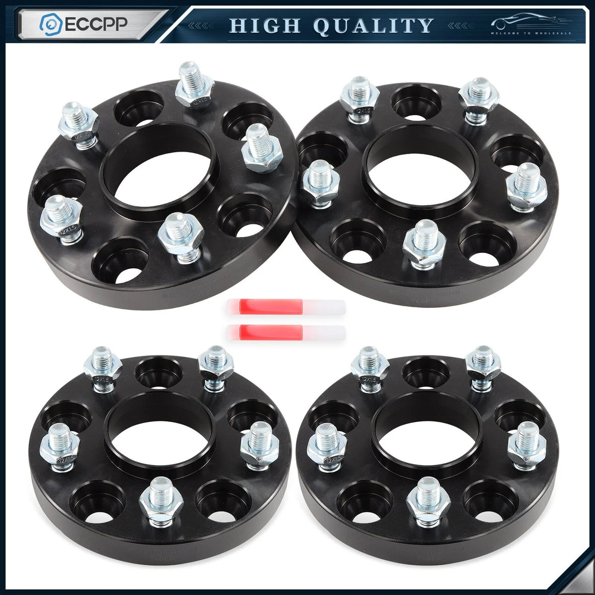 4 Pcs 20mm 5x4.5 Hub Centric Wheel Spacers 12x1.5 For Honda Accord Civic CR-V 6B93BC-57 [1]