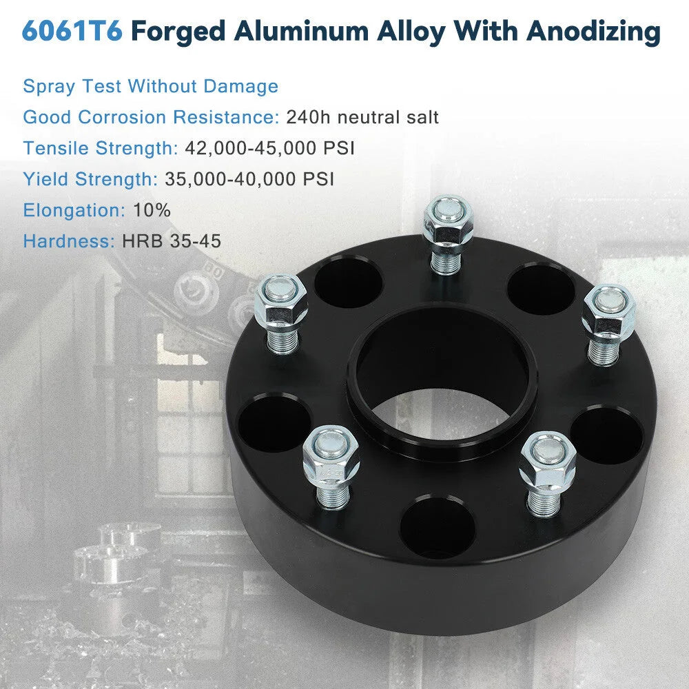 4 Pcs 2" 5x5.5 Hub Centric Wheel Spacers 1/2"x20 For 1994-2001 Dodge Ram 1500 6B93BC-57 [6]