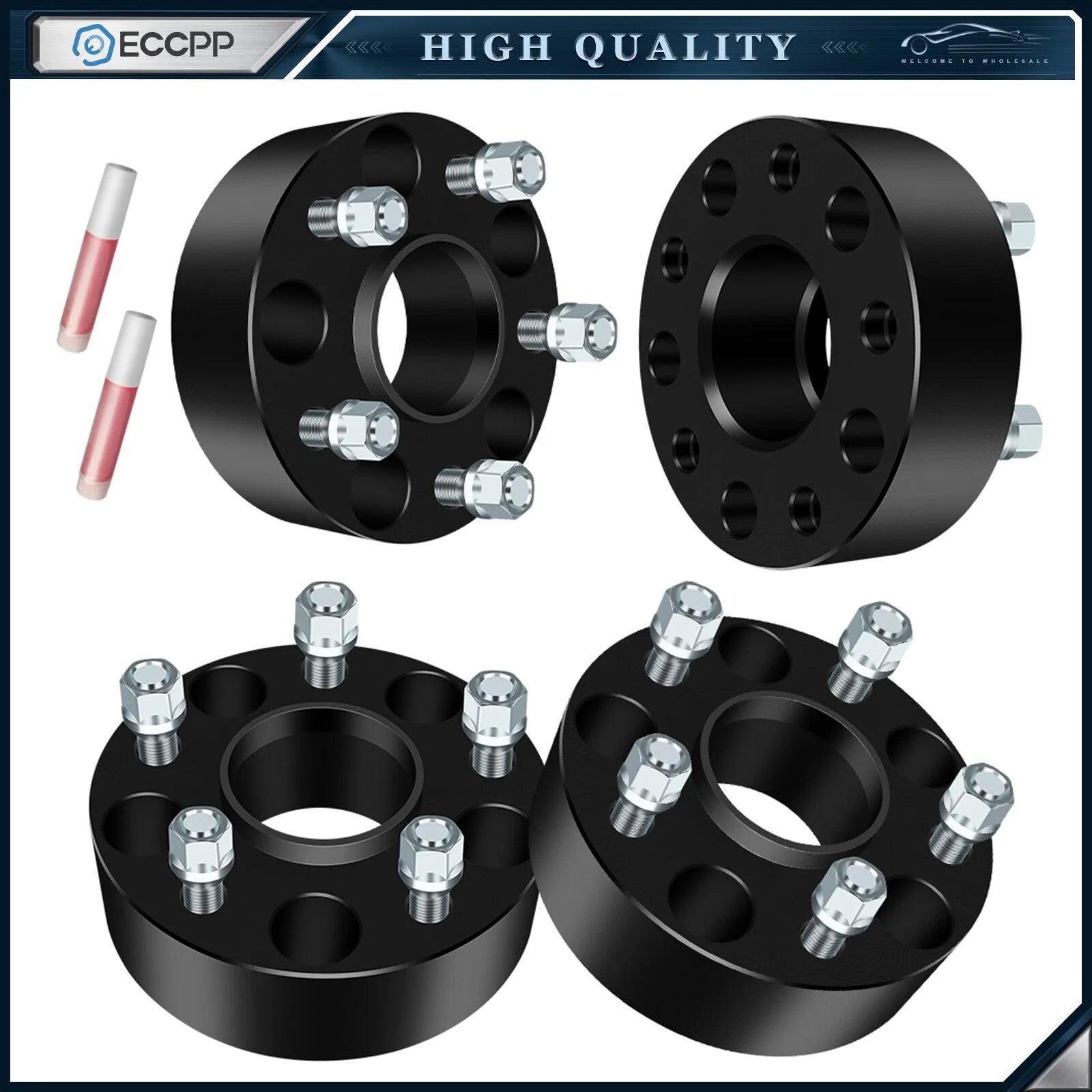 4 Pcs 2" 5x5 Hub Centric Wheel Spacers For Jeep Grand Cherokee WK WJ Wrangler JK 6B93BC-57 [1]
