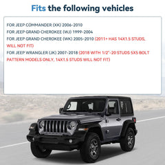 4 Pcs 2" 5x5 Hub Centric Wheel Spacers For Jeep Grand Cherokee WK WJ Wrangler JK 6B93BC-57 [3]