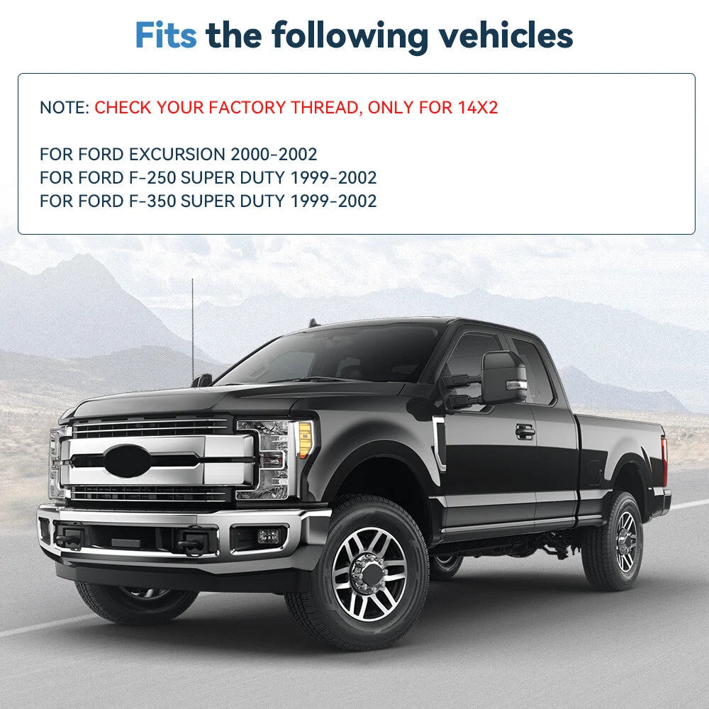4 Pcs 2" 8x170 Hub Centric Wheel Spacers 14x2 For Ford F250 F350 Super Duty SRW 6B93BC-57 [3]