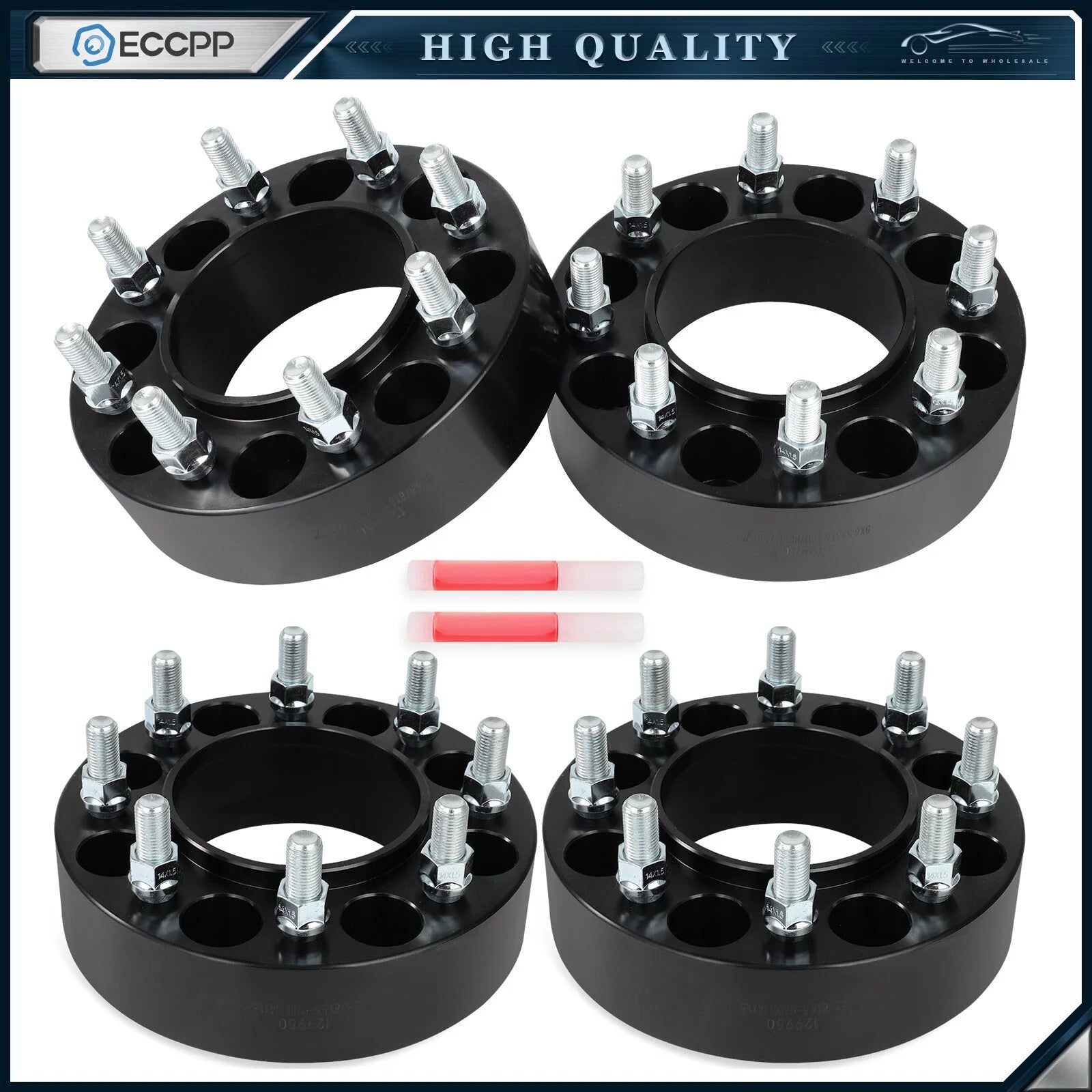 4 Pcs 2" 8x6.5 Hub Centric Wheel Spacers For Chevy Silverado 2500 HD 2001-2010 6B93BC-57 [1]