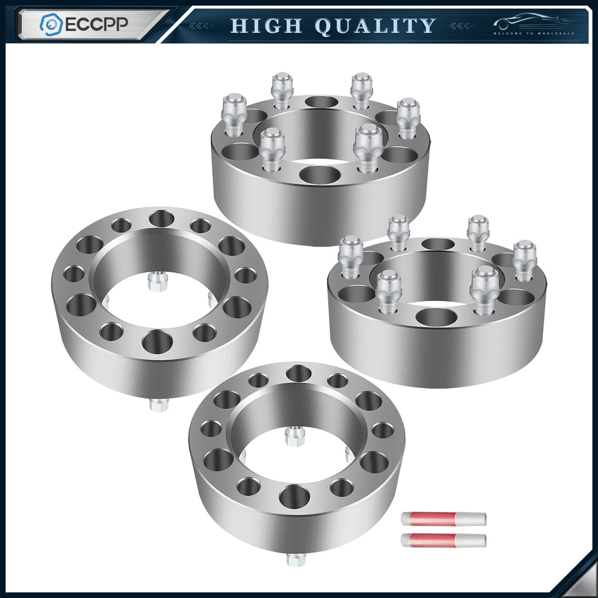 4 Pcs 2" Thick Wheel Spacers 6x5.5 12x1.5 For Mitsubishi Montero Sport 1997-2024 6B93BC-57 [1]