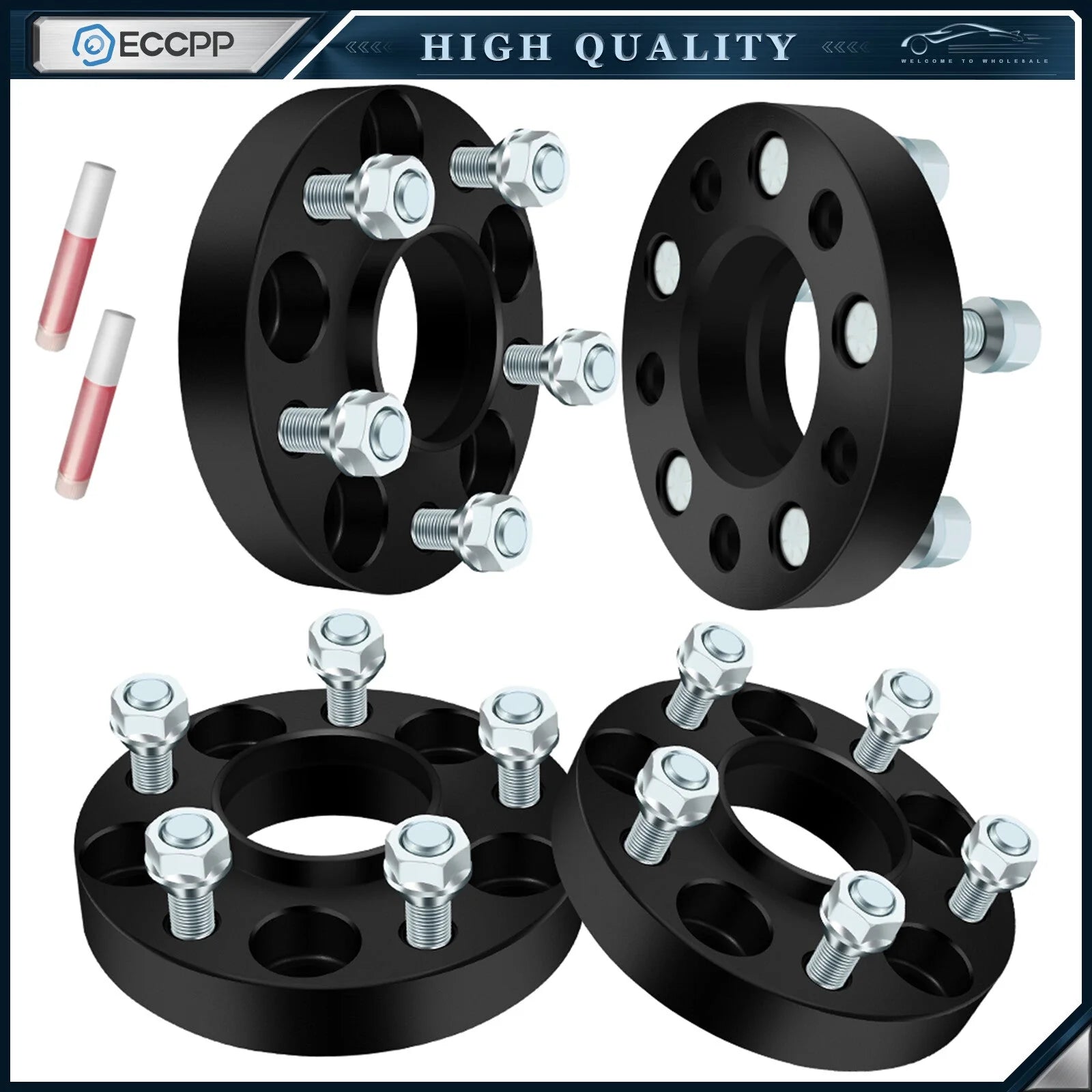 4 Pcs 5x4.5 Hub Centric Wheel Spacers 1 inch For Ford Explorer Mustang Ranger 6B93BC-57 [1]