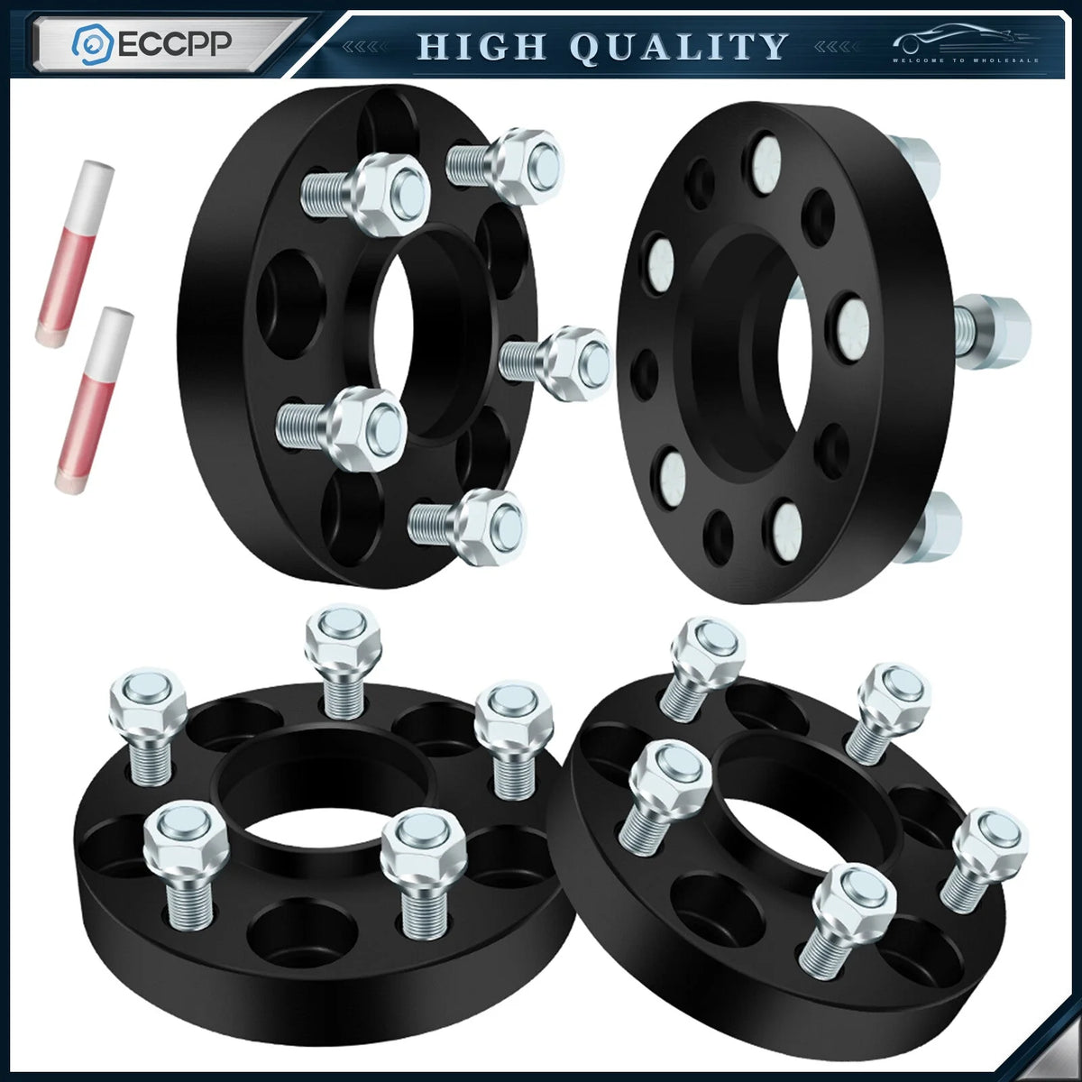 4 Pcs 5x4.5 Hub Centric Wheel Spacers 1 inch For Ford Explorer Mustang Ranger 6B93BC-57 [1]
