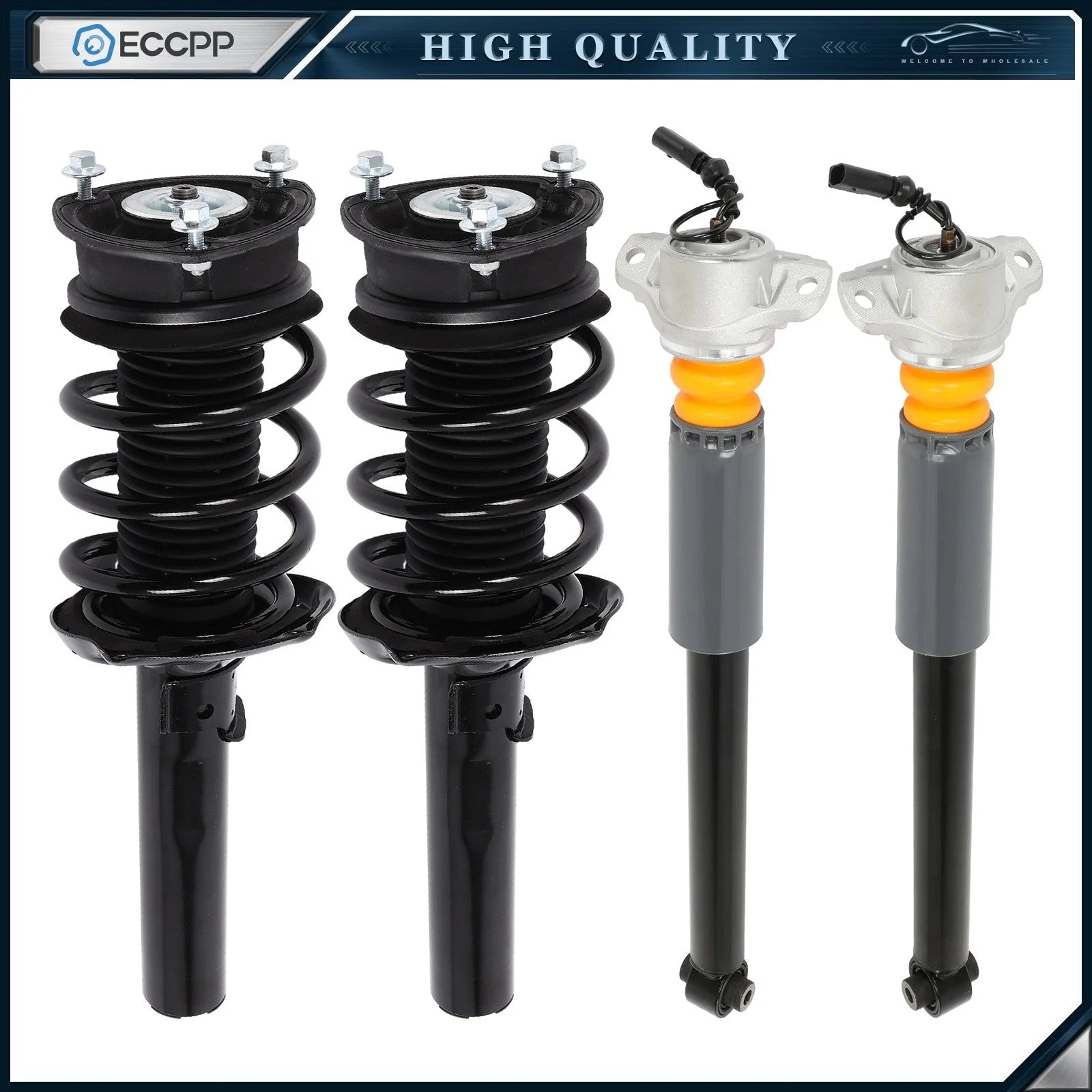 4 Pcs Front Rear Shock Struts Absorbers For 2015-2023 Audi A3 S3 RS3 Quattro KOEEP [1]