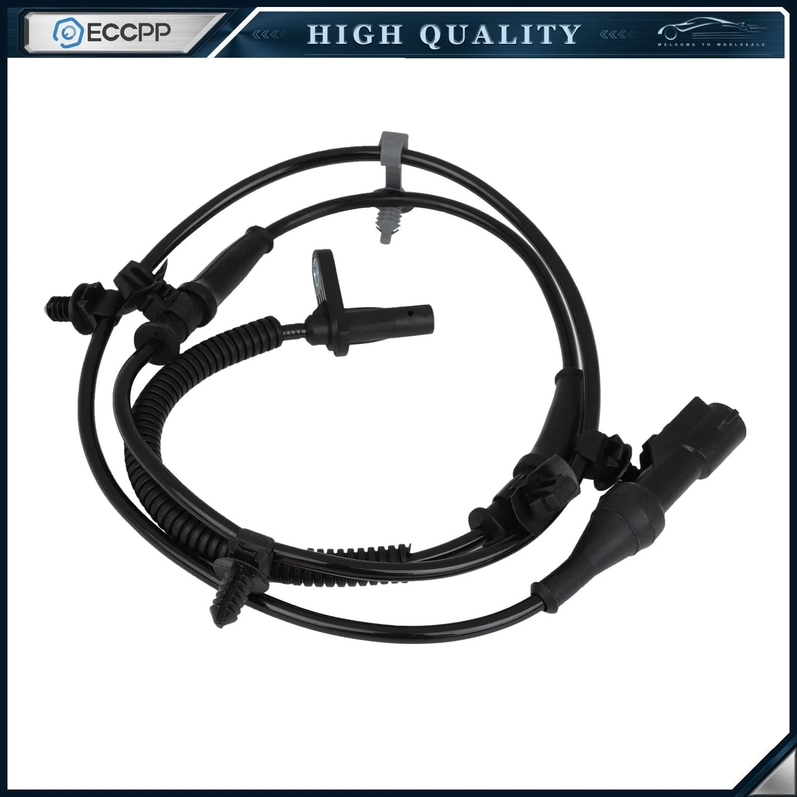 4 Pcs Front & Rear ABS Wheel Speed Sensors For 2011-2012 Ford Edge Lincoln MKX 6B93BC-57 [6]