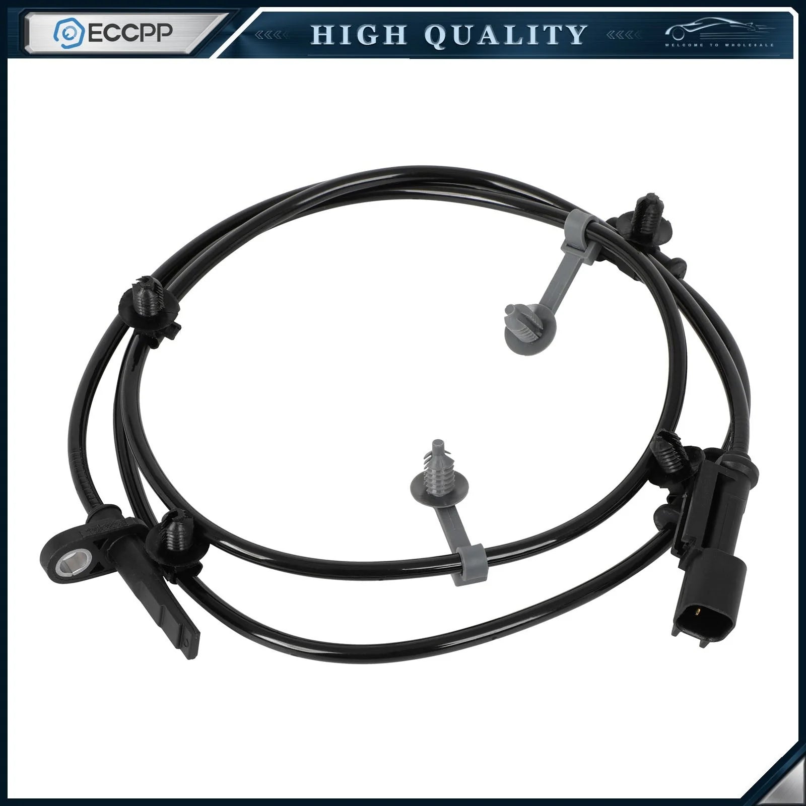 4 Pcs Front & Rear ABS Wheel Speed Sensors For 2011-2012 Ford Edge Lincoln MKX 6B93BC-57 [8]