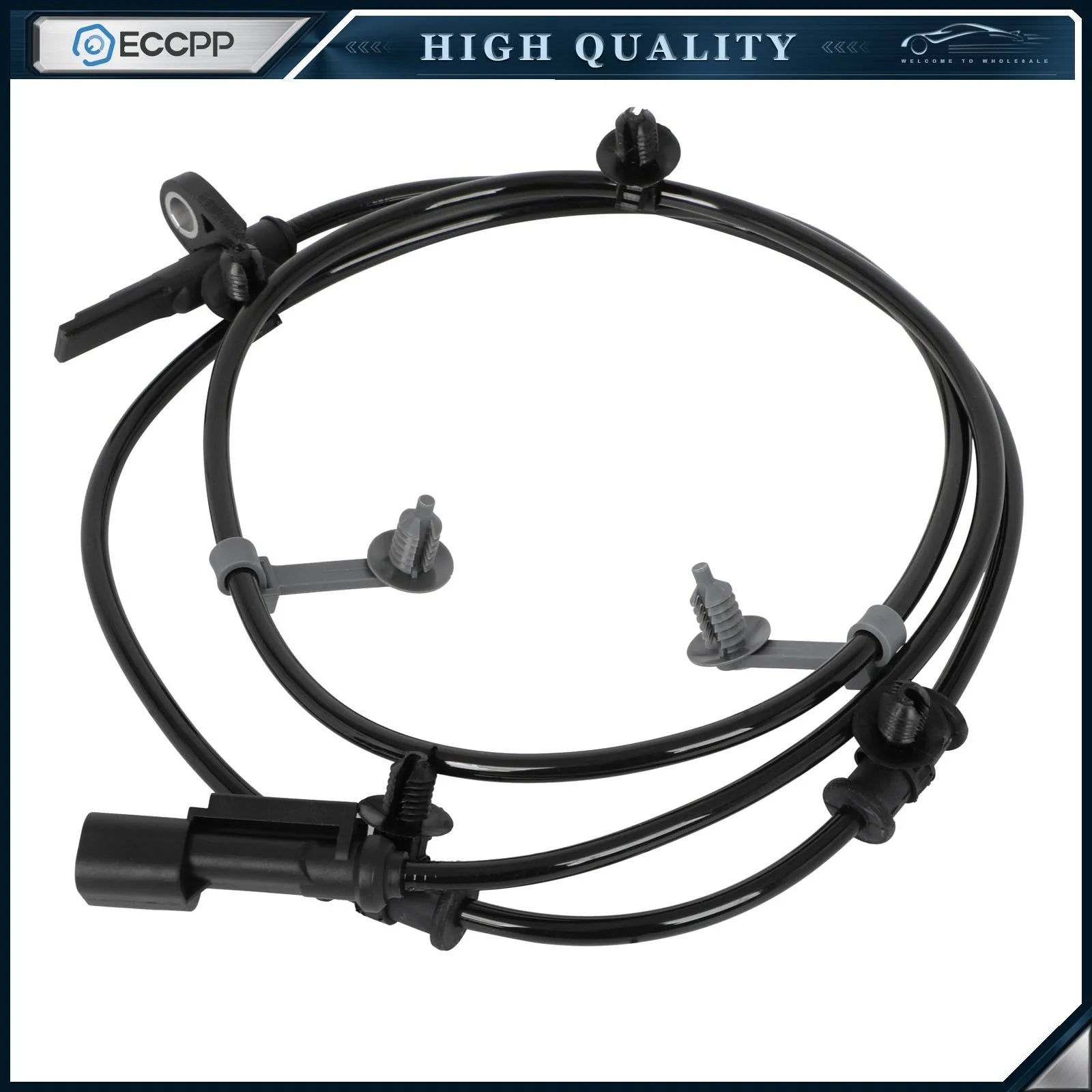4 Pcs Front & Rear ABS Wheel Speed Sensors For 2011-2012 Ford Edge Lincoln MKX 6B93BC-57 [9]