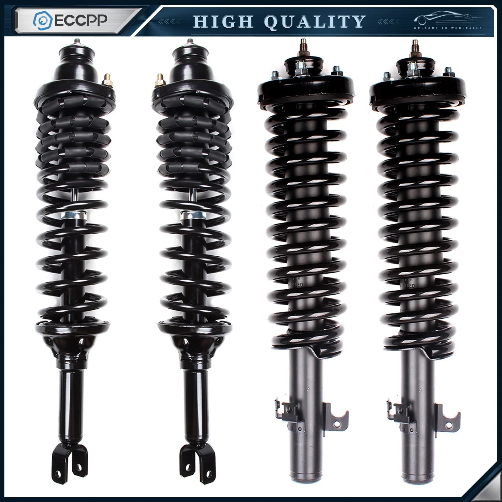4 Pcs Quick Complete Struts / Shocks Coil Spring Kit For Honda Accord 1994-1997 6B93BC-57 [1]