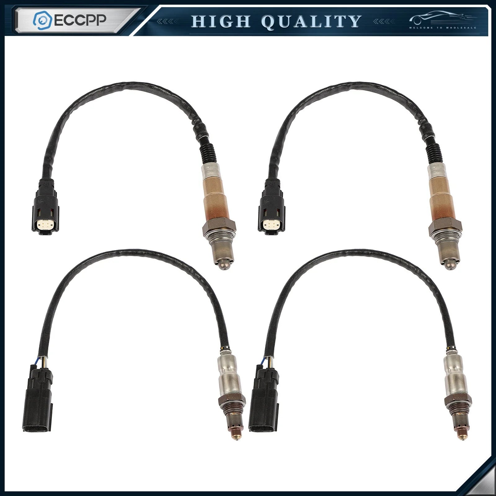 4 Upstream+Downstream O2 Oxygen Sensor For 2013-2015 Ford Explorer 3.5L nonTurbo 6B93BC-57 [1]