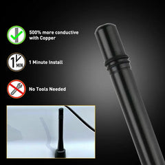 4" Short Black Aluminum Antenna Mast AM/FM for TOYOTA TACOMA 1995-2016 Free Ship 6B93BC-57 [4]