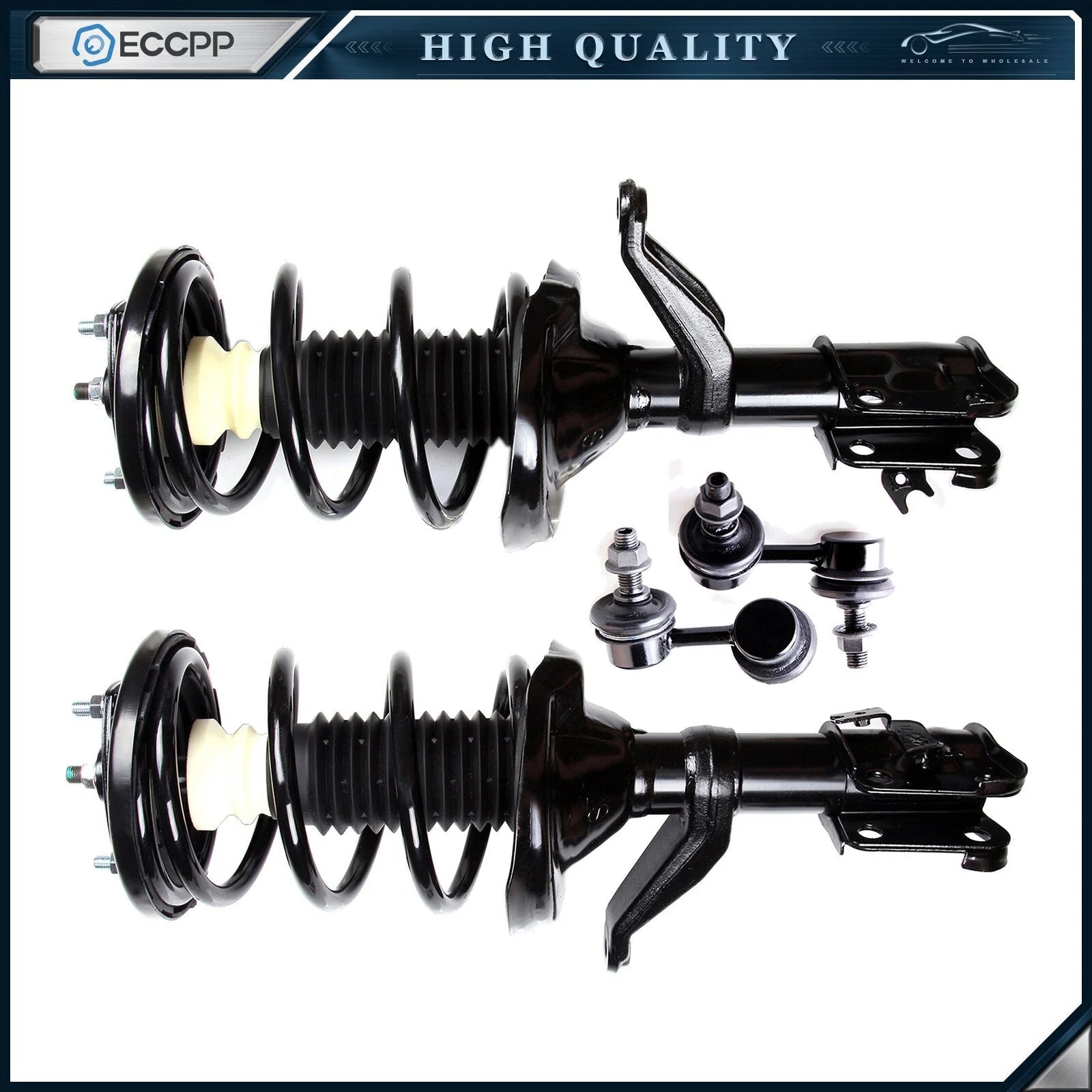 4pc Front Complete Struts & Sway Bar End Link Fits 2002-2006 Honda CRV CR-V KOEEP [1]