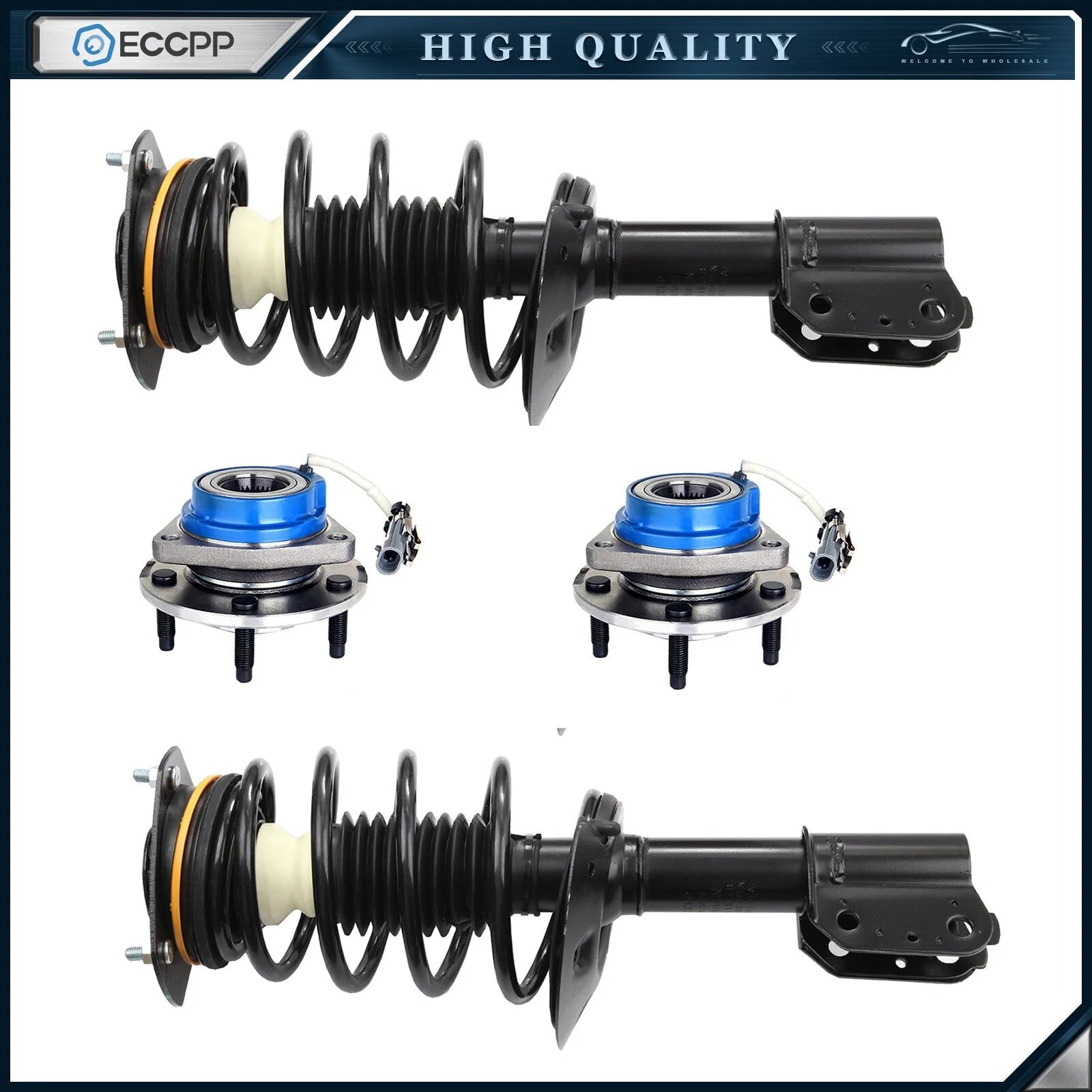 4pc Front Complete Struts  and Wheel Hub For Impala Regal Grand Prix Intrigue KOEEP [1]