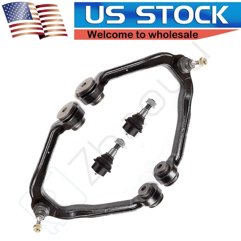 4pc Front Upper Control Arm and Lower Ball Joint Set for Chevrolet and GMC 6B93BC-57 [1]