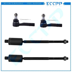 4pc Kit Front Inner & Outer Tie Rod Links Kit Fits 2002-05 Mercury Mountaineer KOEEP [1]