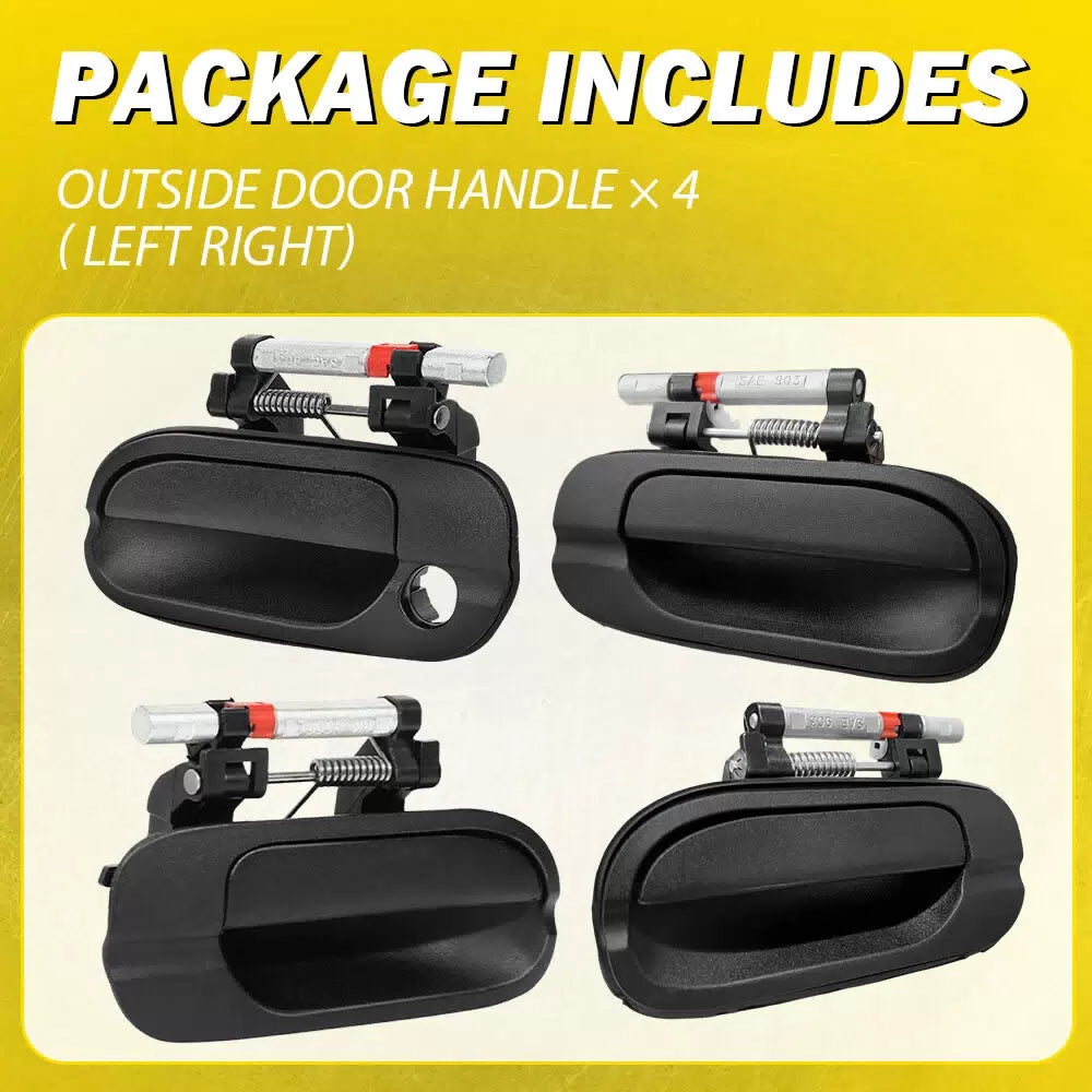 4pcs Exterior Door Handles Set Fits for 2000-2006 Nissan Sentra Front & Rear EOA 6B93BC-57 [2]