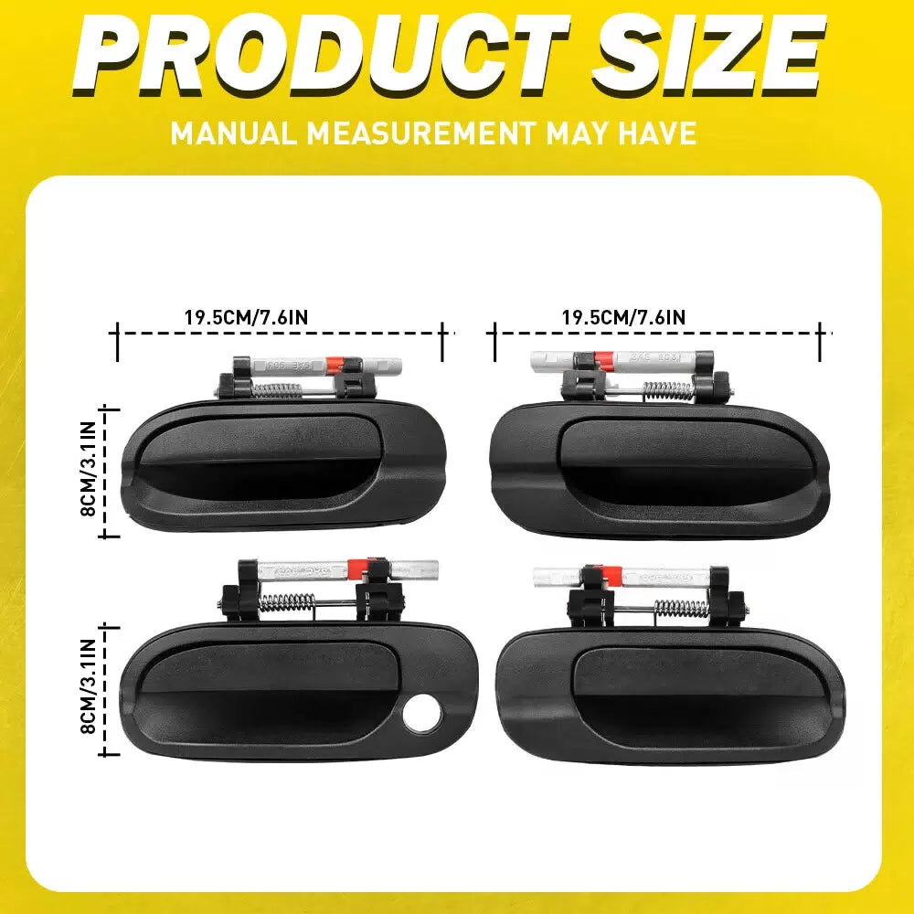 4pcs Exterior Door Handles Set Fits for 2000-2006 Nissan Sentra Front & Rear EOA 6B93BC-57 [3]