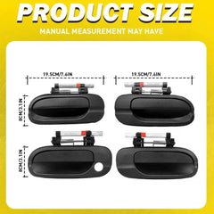 4pcs Exterior Door Handles Set Fits for 2000-2006 Nissan Sentra Front & Rear EOA 6B93BC-57 [3]