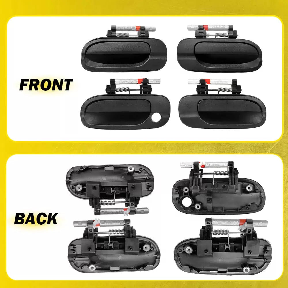 4pcs Exterior Door Handles Set Fits for 2000-2006 Nissan Sentra Front & Rear EOA 6B93BC-57 [4]