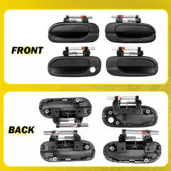 4pcs Exterior Door Handles Set Fits for 2000-2006 Nissan Sentra Front & Rear EOA 6B93BC-57 [4]
