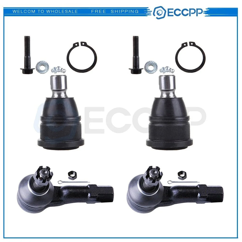 4pcs For 1993-1996 1997 Ford Probe Front Lower Ball Joints Outer Tie Rod Ends 6B93BC-57 [1]