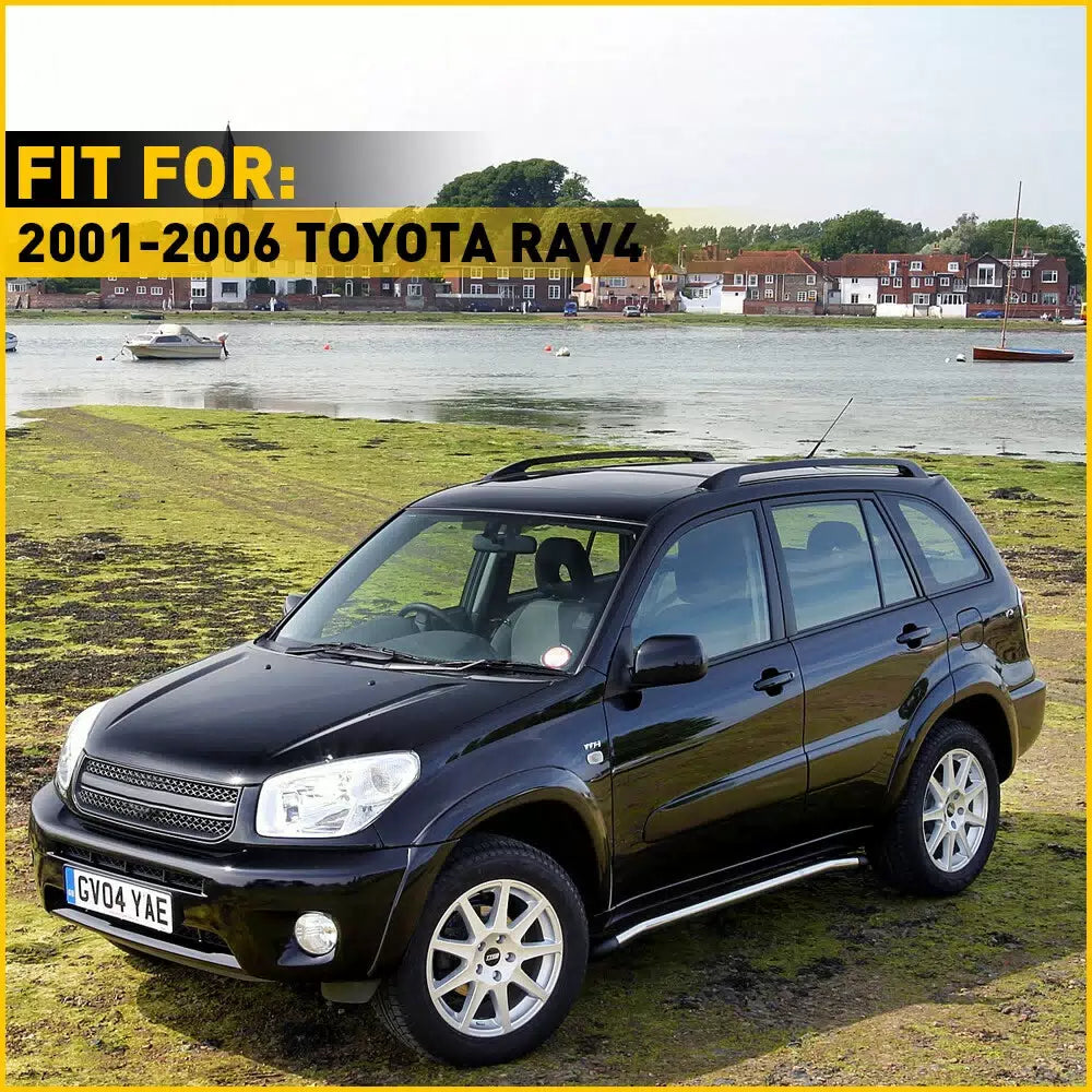 4pcs For Toyota RAV4 XA20 2001-2006 Roof Rack Bar Cover Rail End Replace Shell 6B93BC-57 [2]
