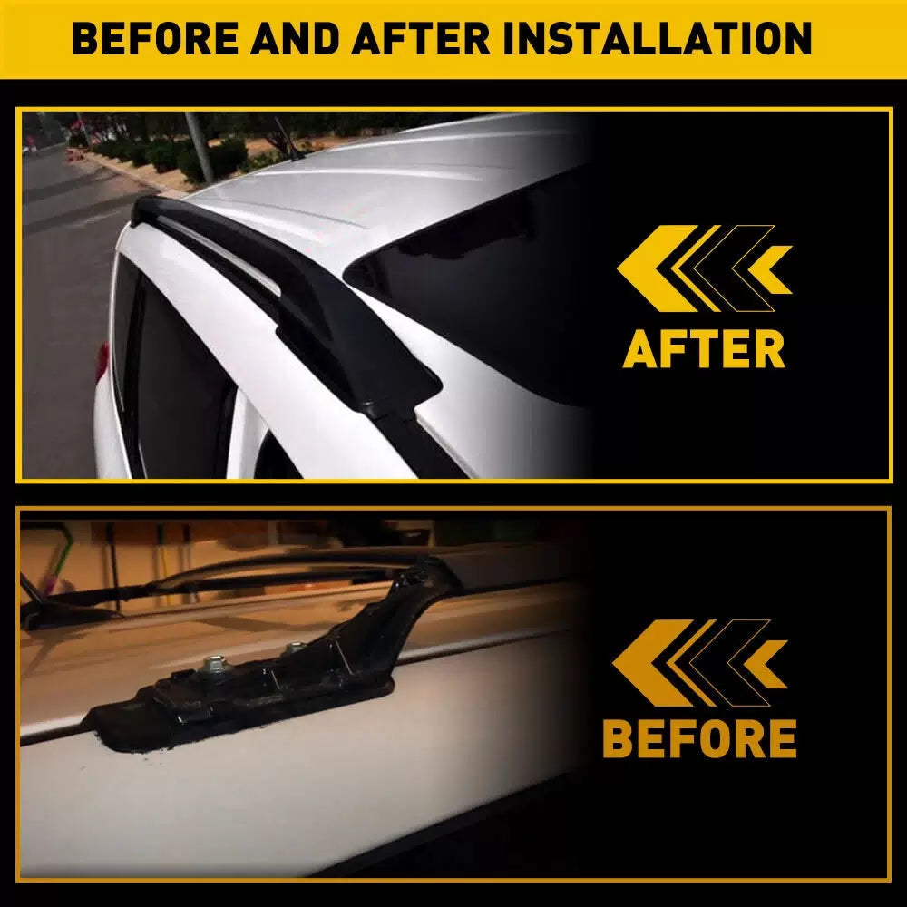 4pcs For Toyota RAV4 XA20 2001-2006 Roof Rack Bar Cover Rail End Replace Shell 6B93BC-57 [4]
