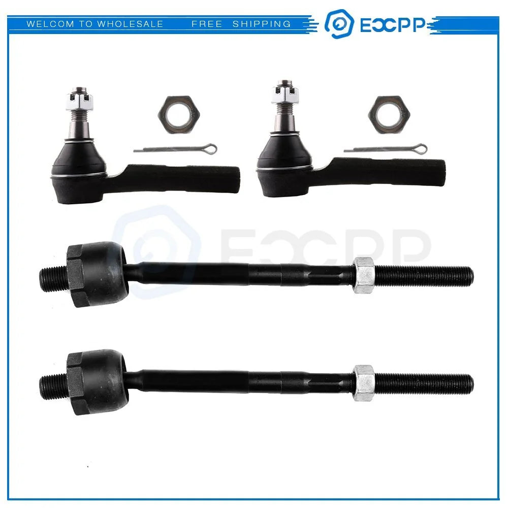 4pcs Front Inner & Outer Tie Rod Links Kit For 2005-2009 2010 Mazda B4000 B3000 KOEEP [1]