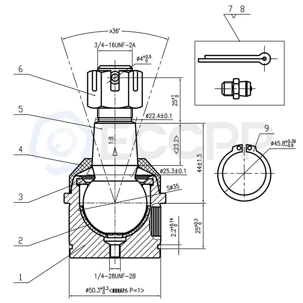 4pcs Front Upper Lower Ball Joints Kit For 1999-2012 Ford F-250 350 Super Duty KOEEP [2]