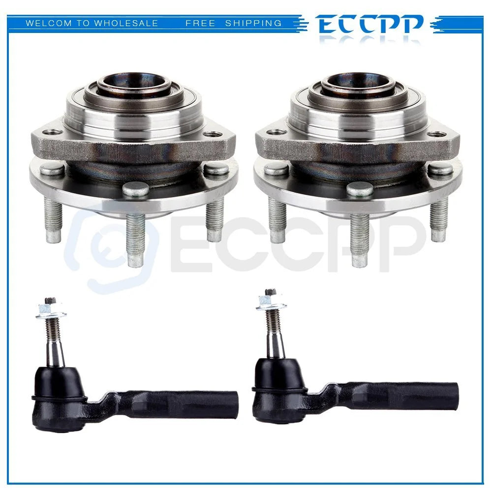 4pcs Front Wheel Bearing Outer Tie Rod For 2004-07 Chevy Malibu Pontiac G6 6B93BC-57 [1]