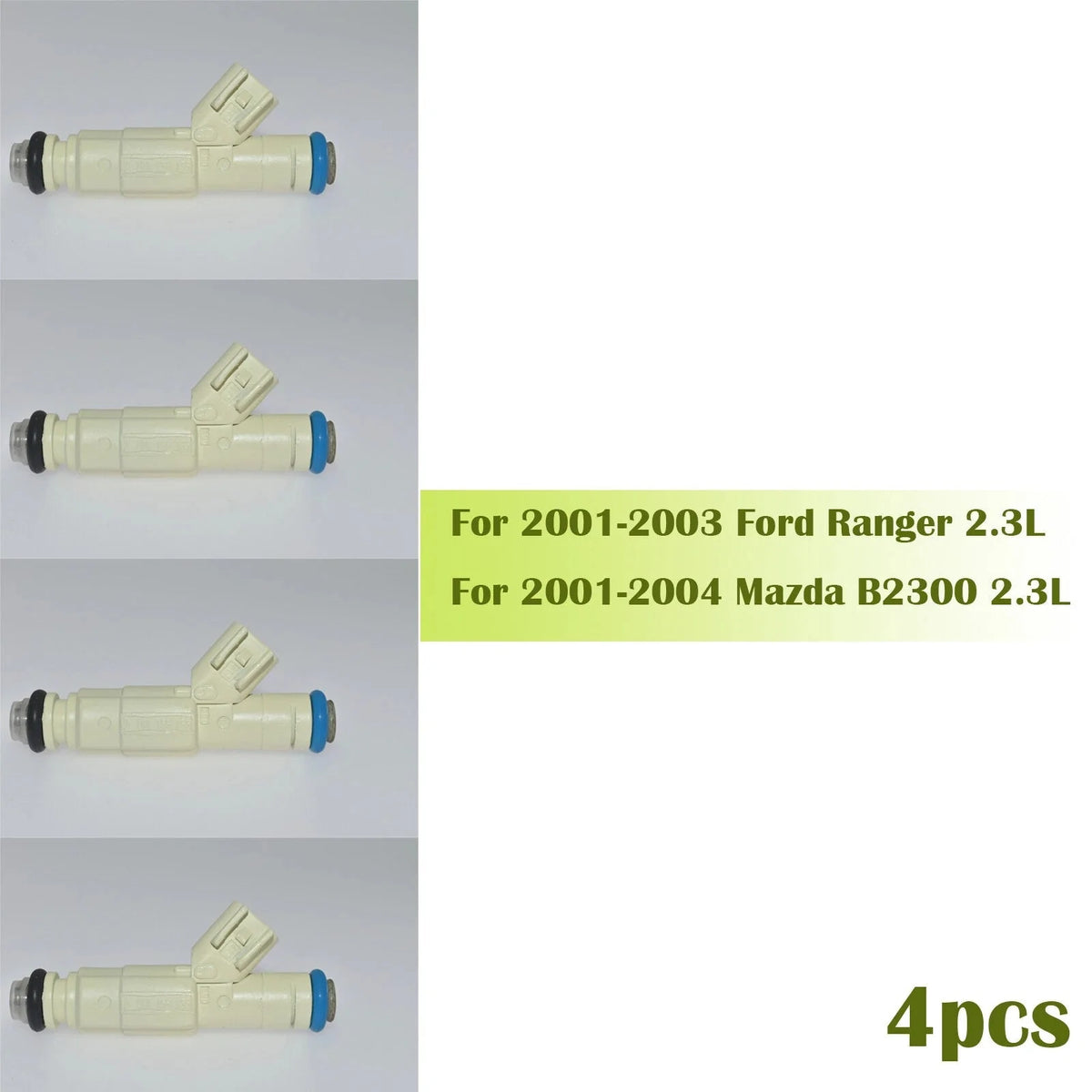 4pcs Fuel Injector For 2001-2004 Ford Ranger Mazda B2300 L4 2.3L 0280156155 6B93BC-57 [1]