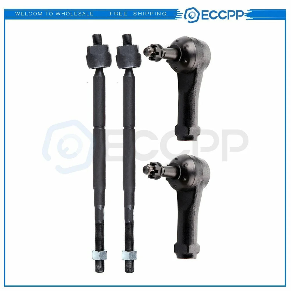 4pcs Inner & Outer Tie Rod Links Suspension For 2003 2004 2005-2007 Saturn Ion 6B93BC-57 [1]