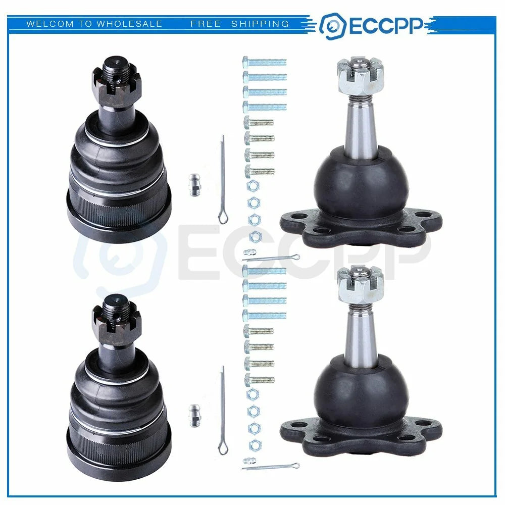 4pcs Steering Kit Lower & Upper Ball Joints Fits 1993-1997 1998 Chevrolet C1500 6B93BC-57 [1]